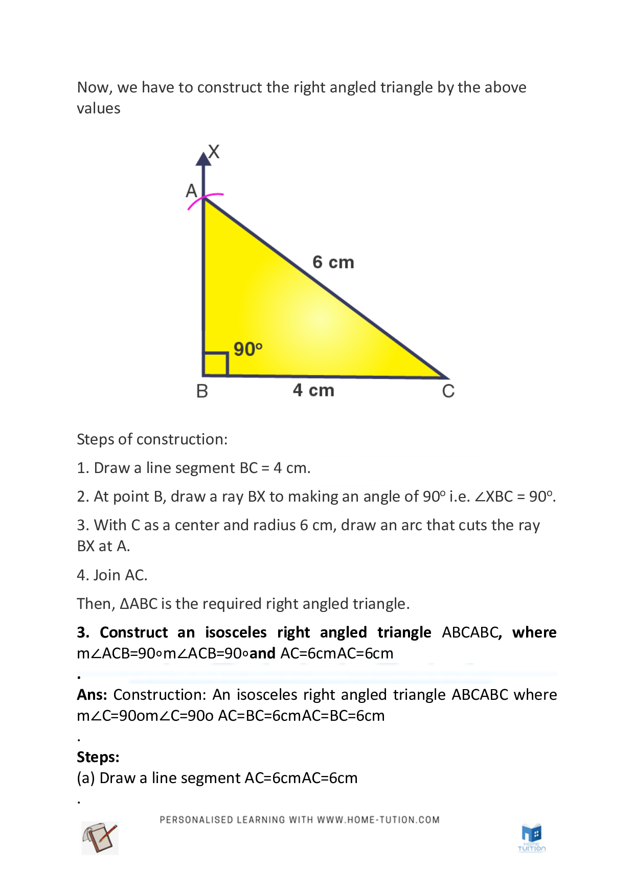 Class 7 Maths Chapter 10 Practical Geometry