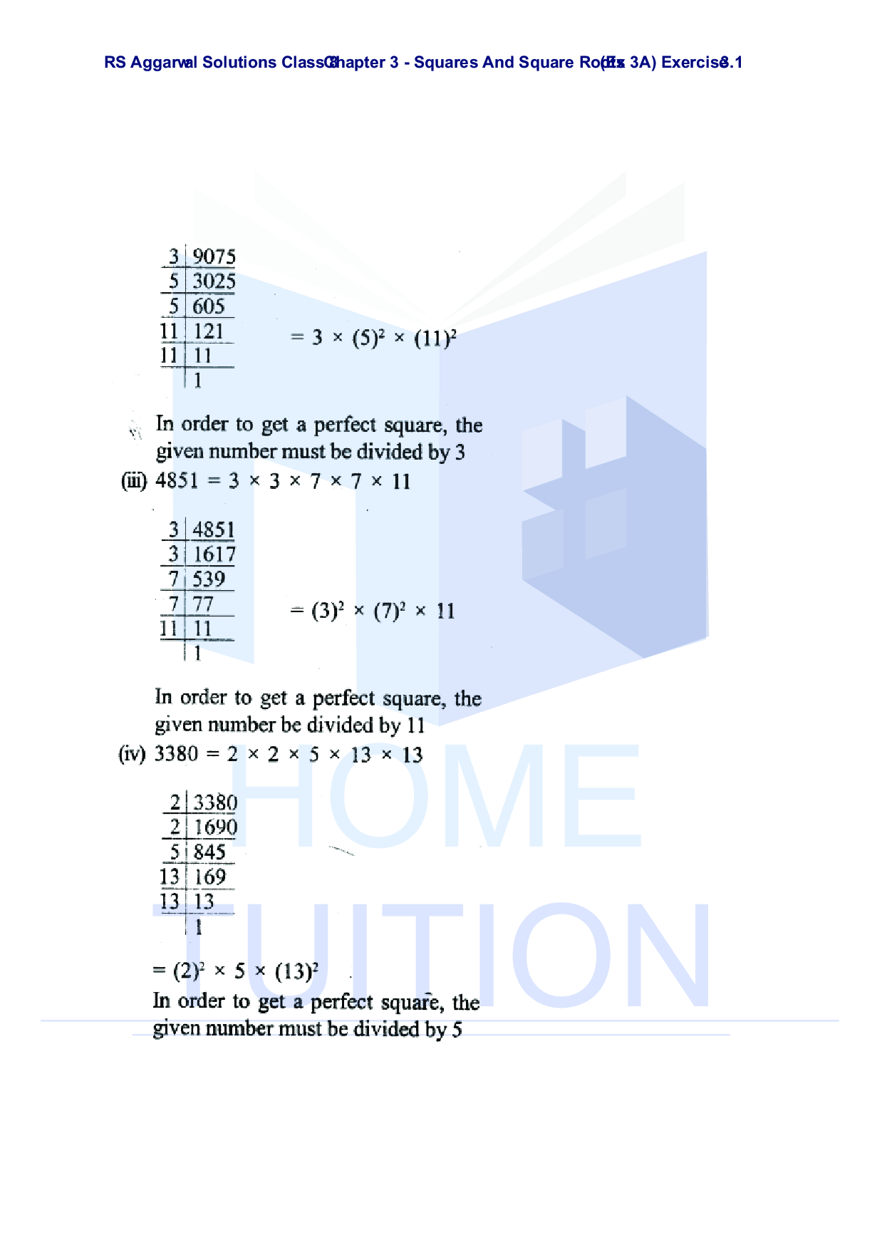 Chapter-3 Squares and Square Roots