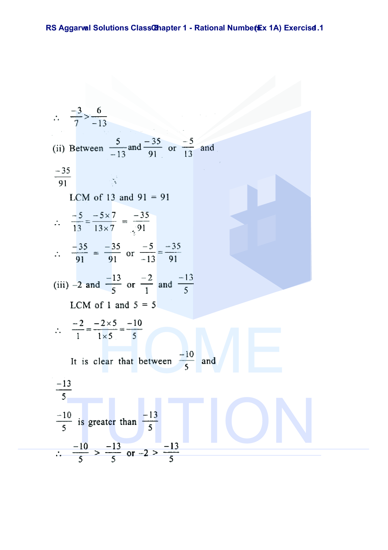 Chapter-1 Rational Numbers