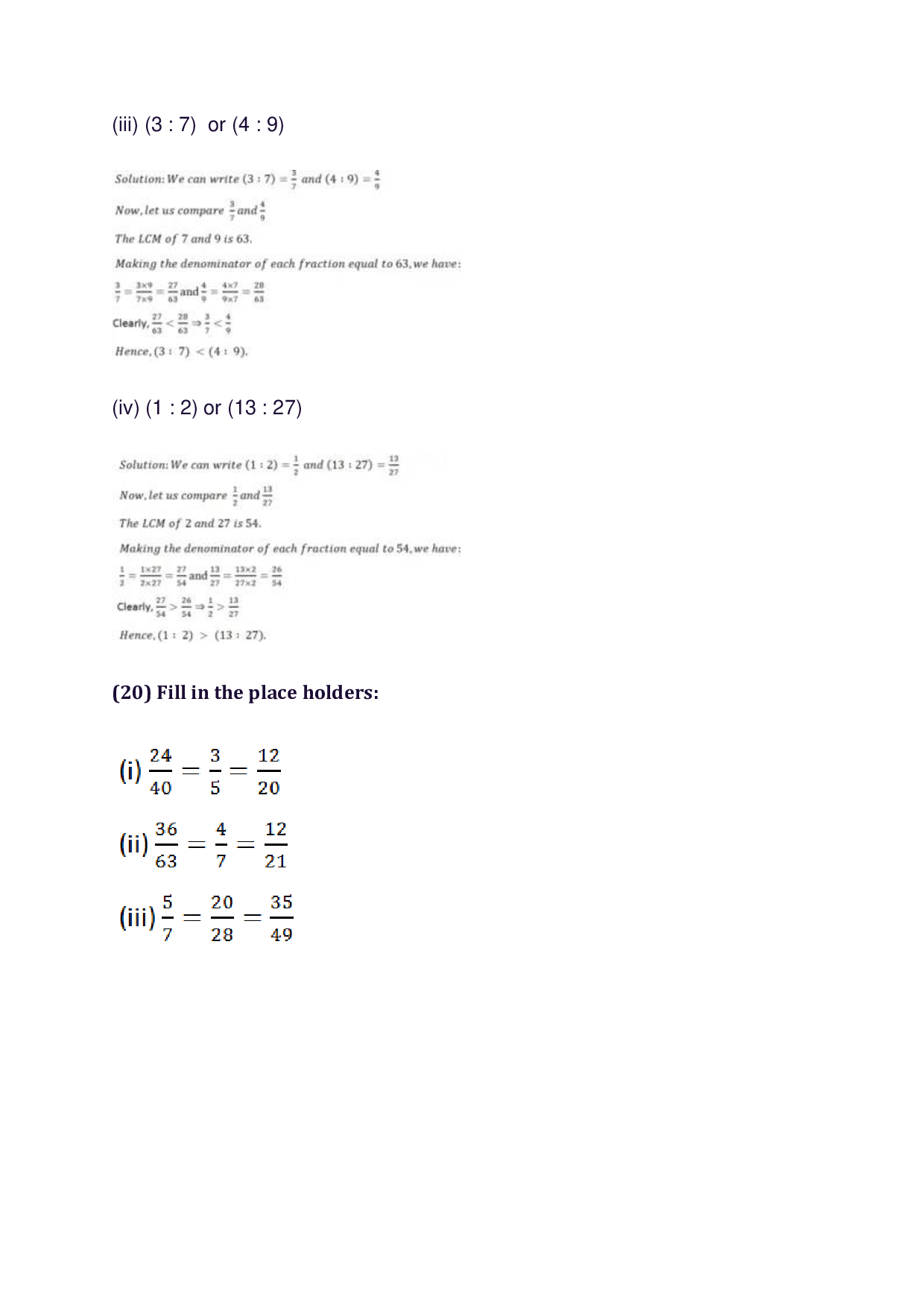 Chapter-10 Ratio, Proportion and Unitary Method