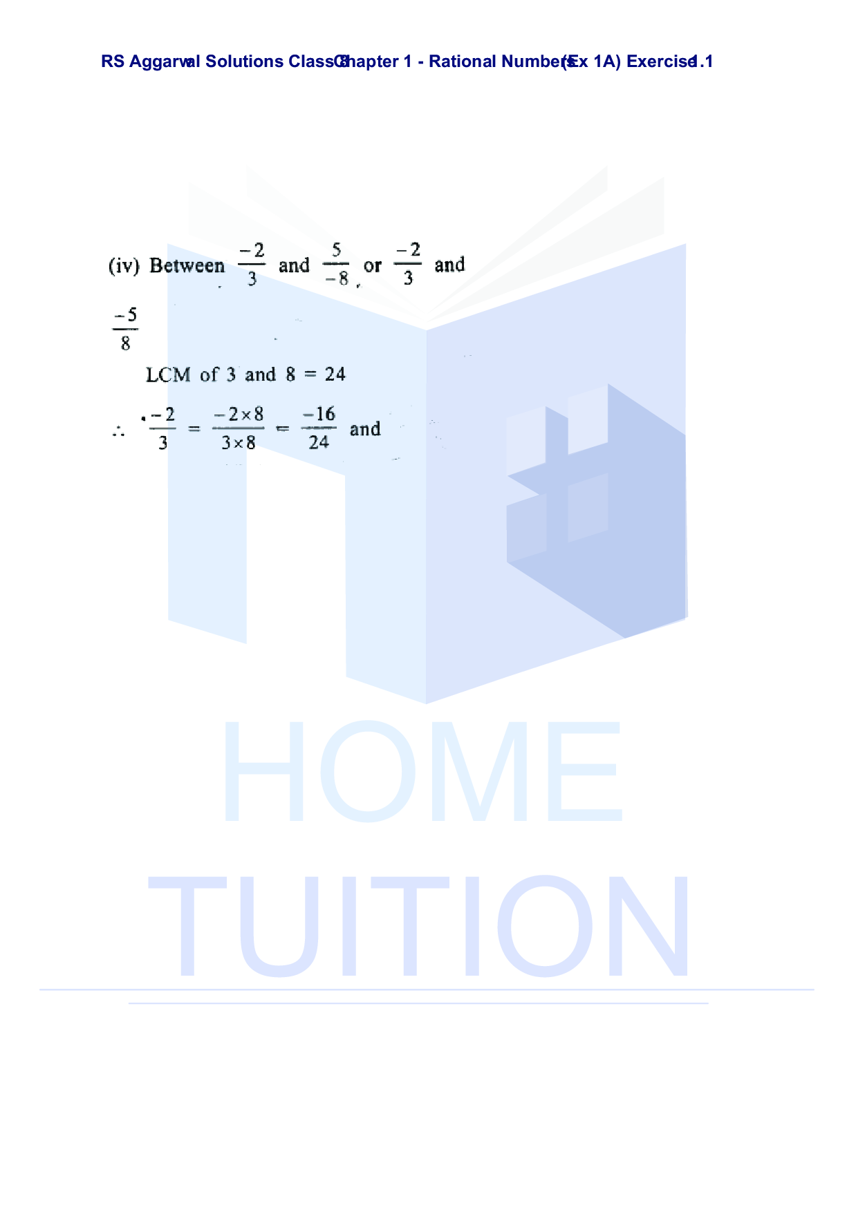 Chapter-1 Rational Numbers