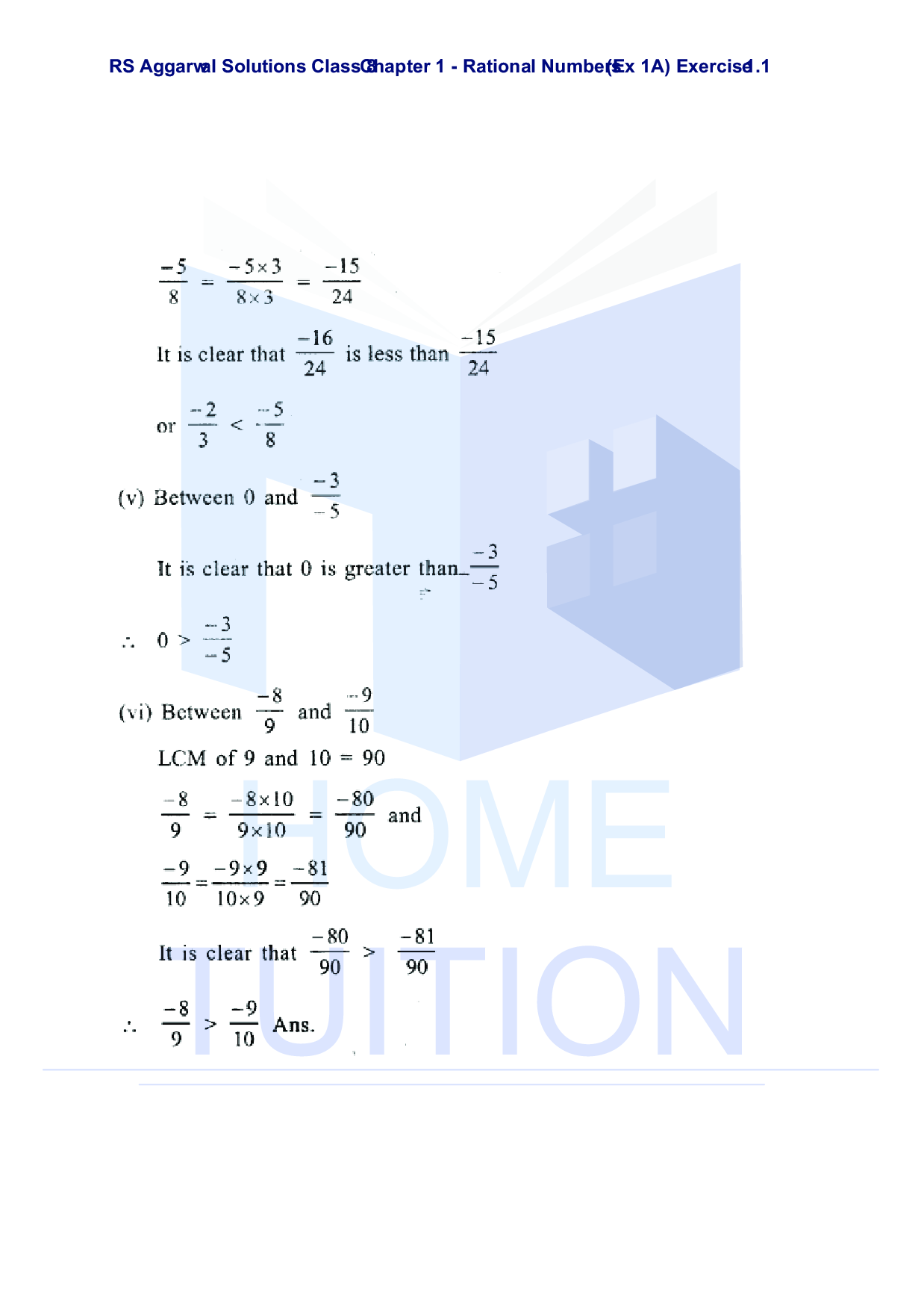 Chapter-1 Rational Numbers