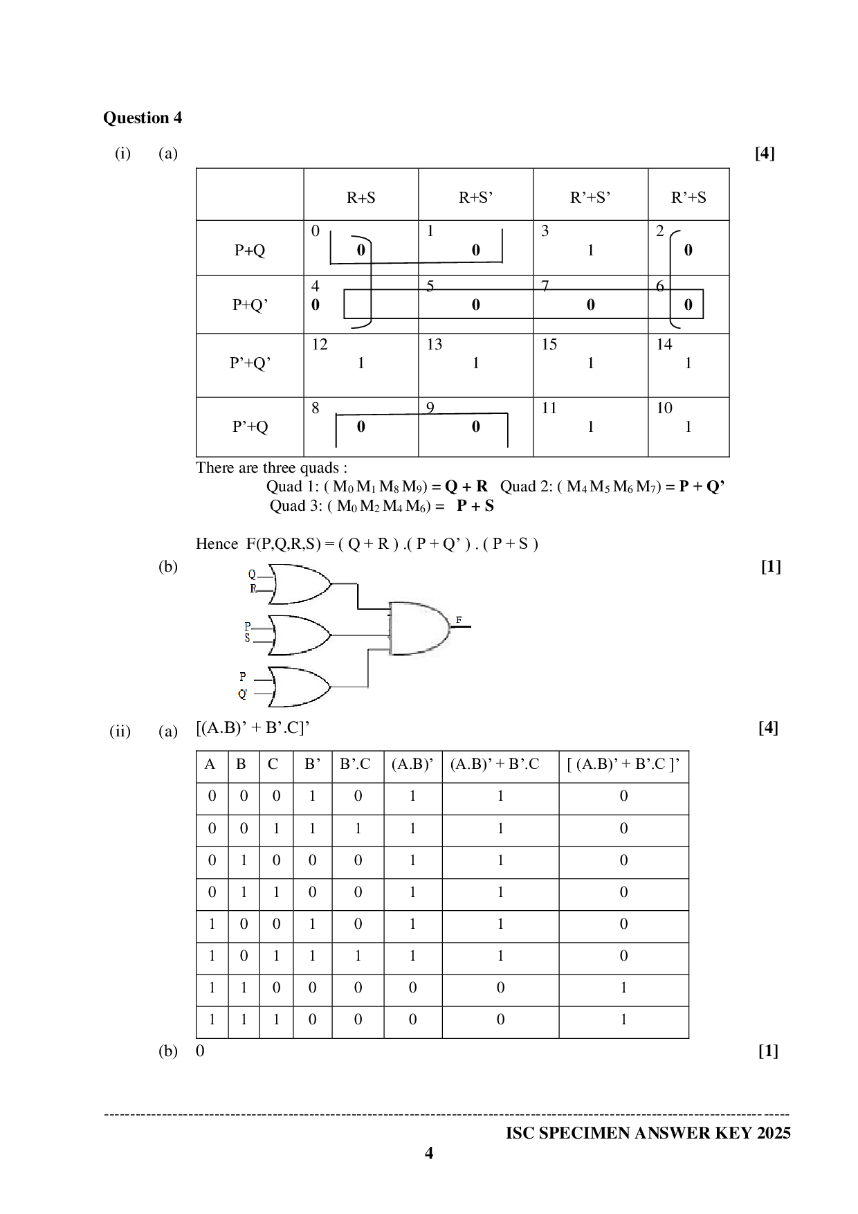 ISE Sample paper for Computer Science