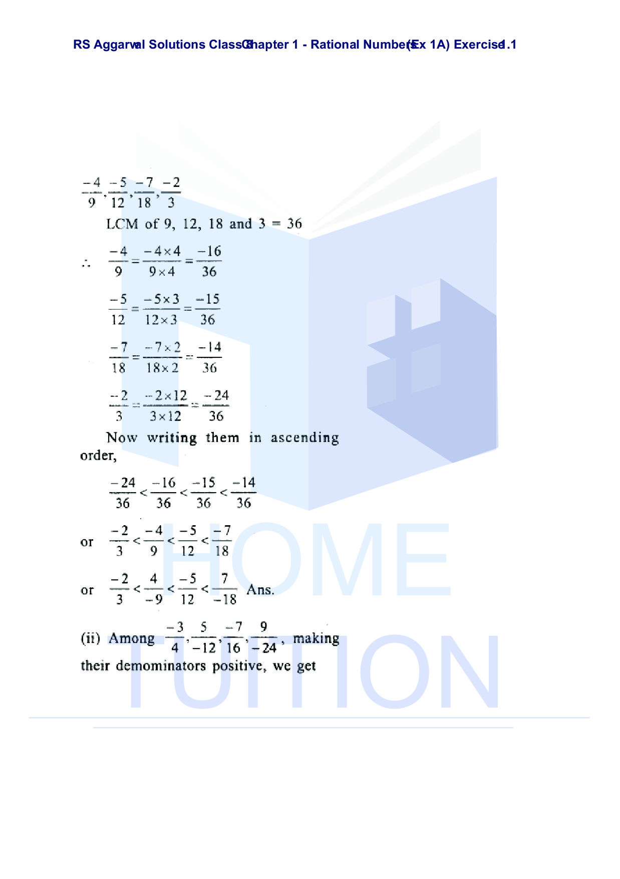 Chapter-1 Rational Numbers