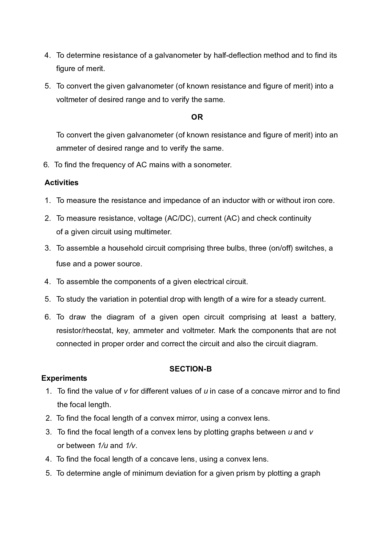 CBSE Class 12 Physics Syllabus 