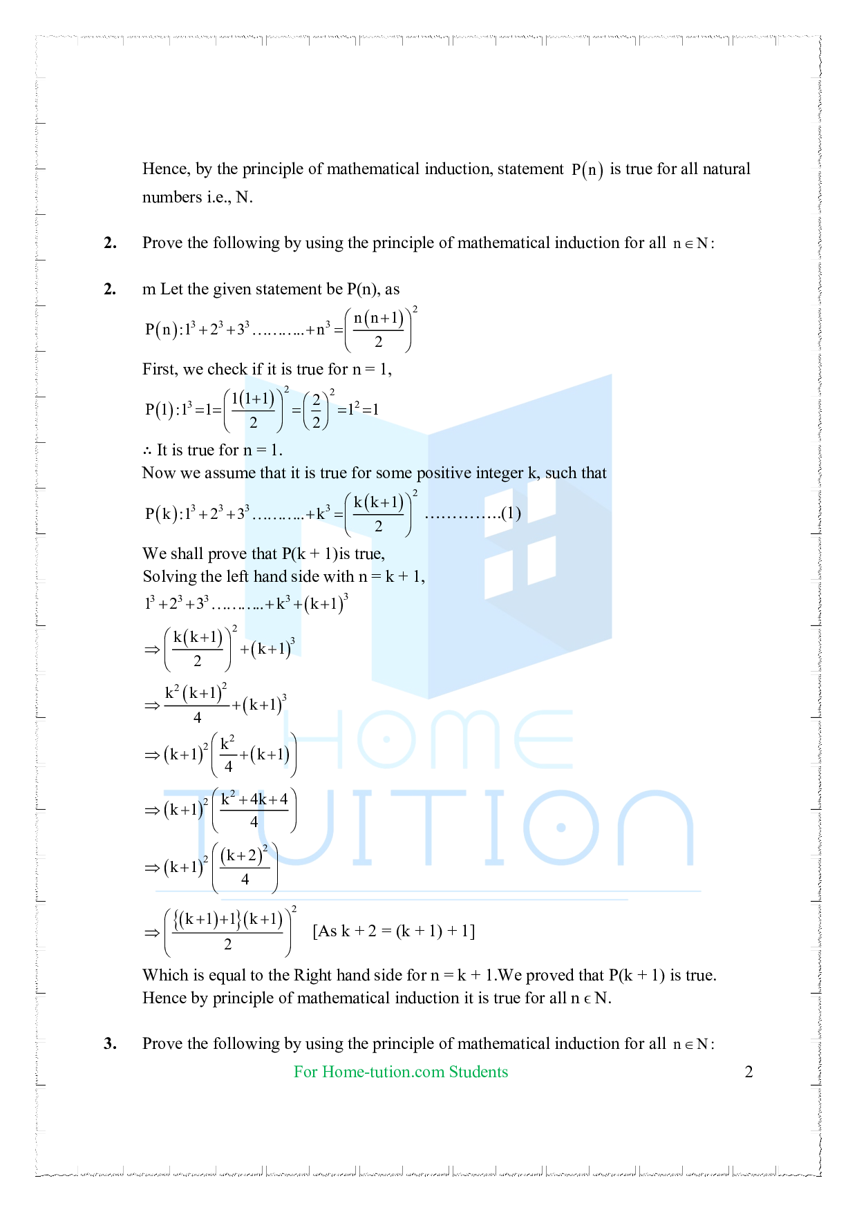 Chapter 4 Principle of Mathematical Induction