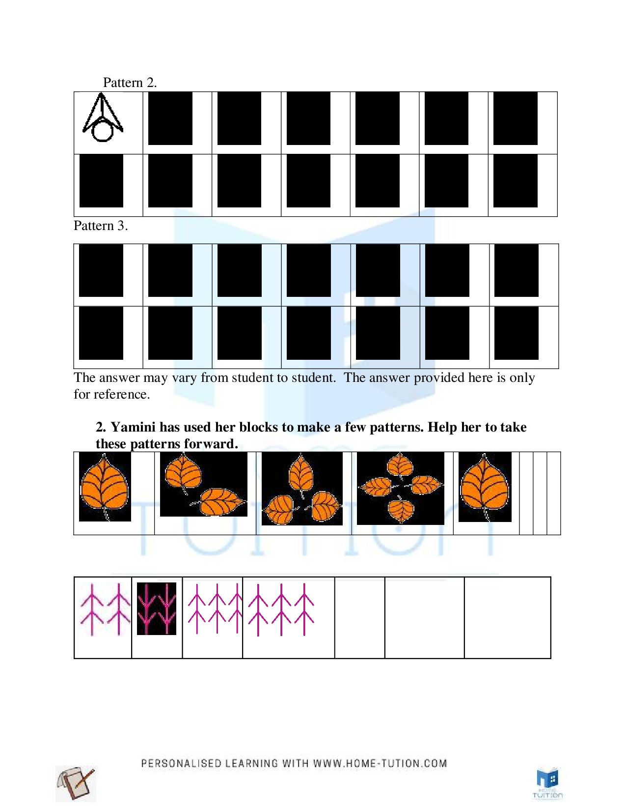 NCERT Class 4 Maths Chapter-10 Play With Patterns