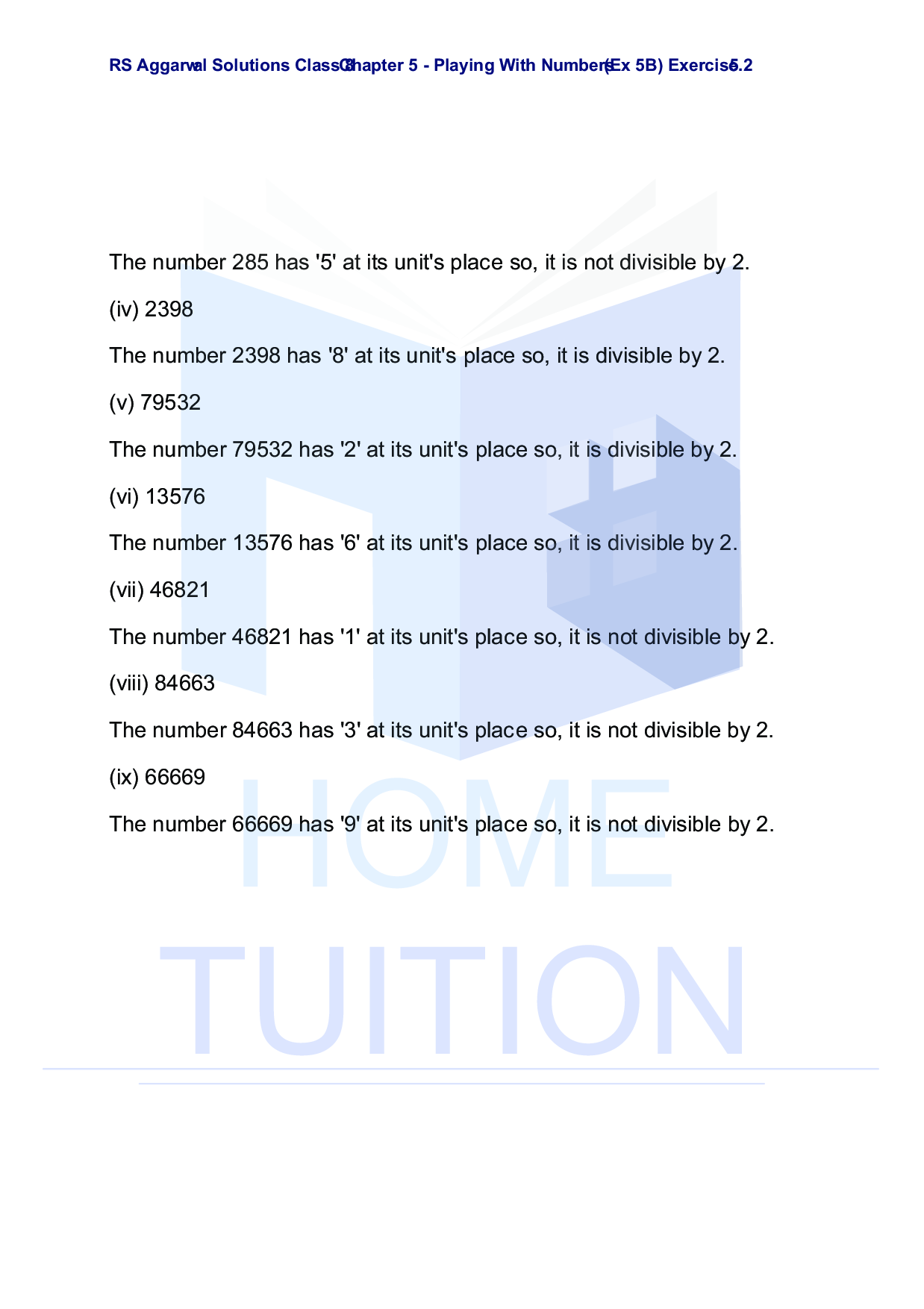 Chapter-5 Playing with Numbers