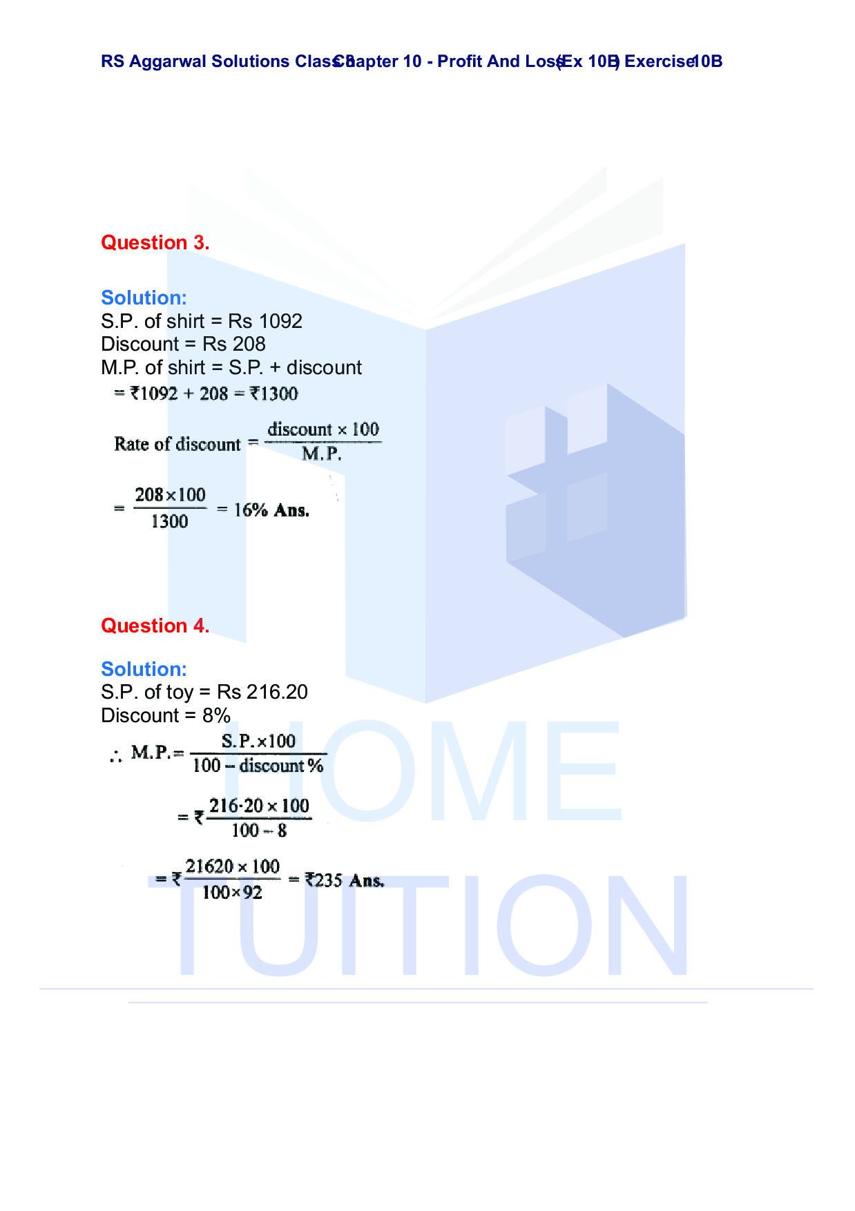 Chapter-10 Profit and Loss