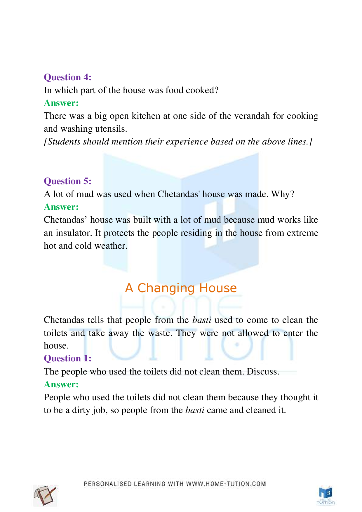 NCERT Class 4 EVS Chapter-12 Changing Times