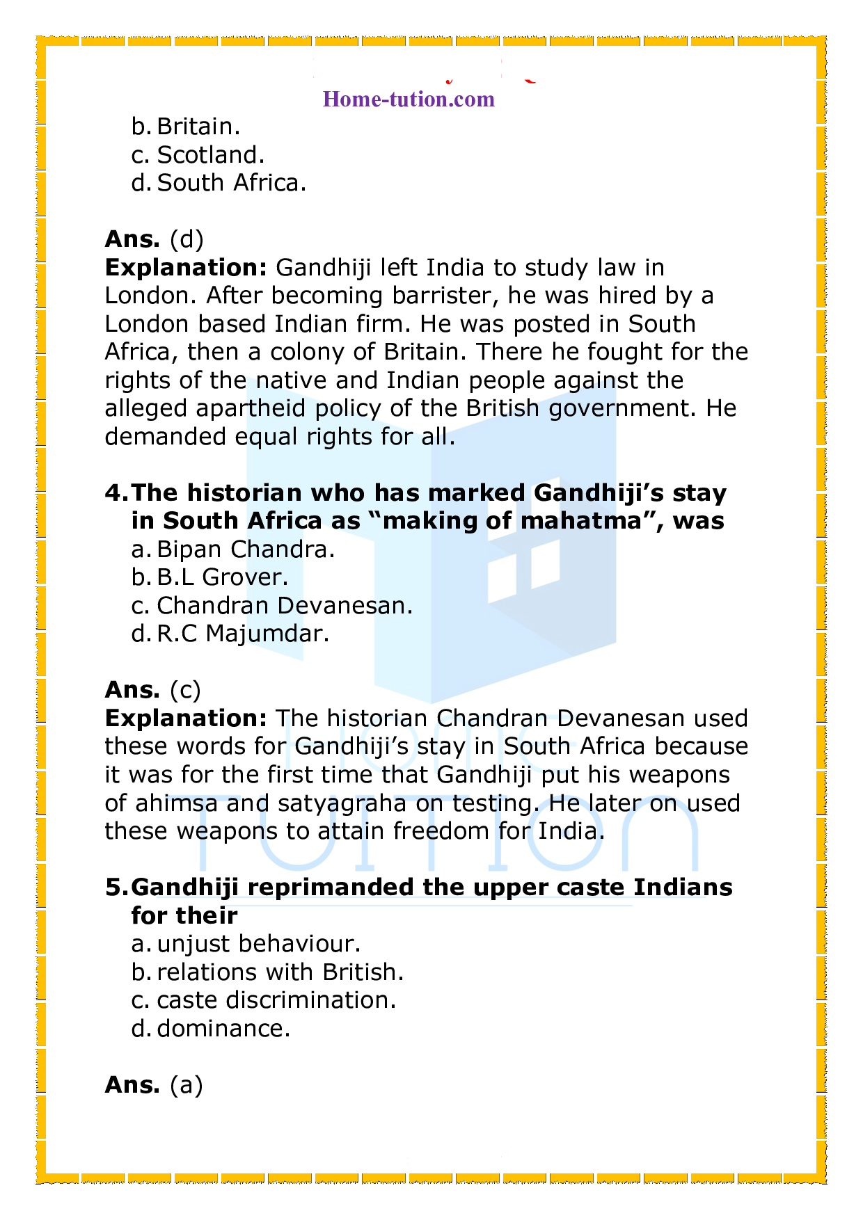 CUET History Chapter 13 Mahatma Gandhi and the Nationalist Movement Civil Disobedience and Beyond