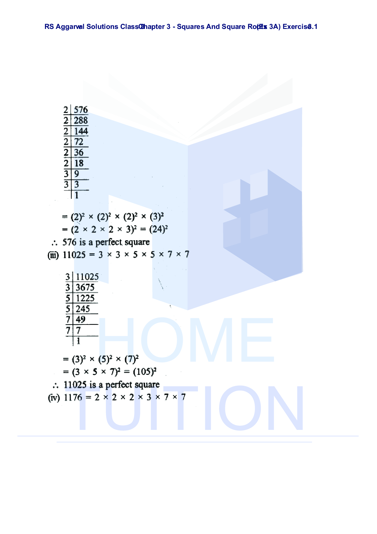 Chapter-3 Squares and Square Roots