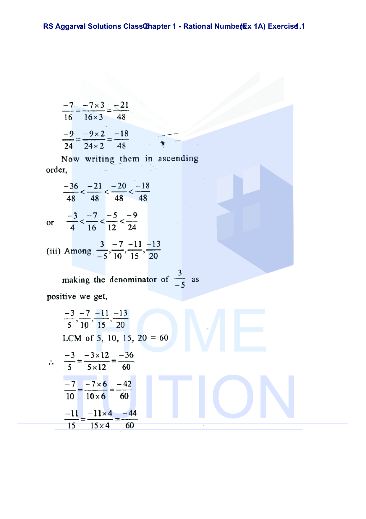 Chapter-1 Rational Numbers