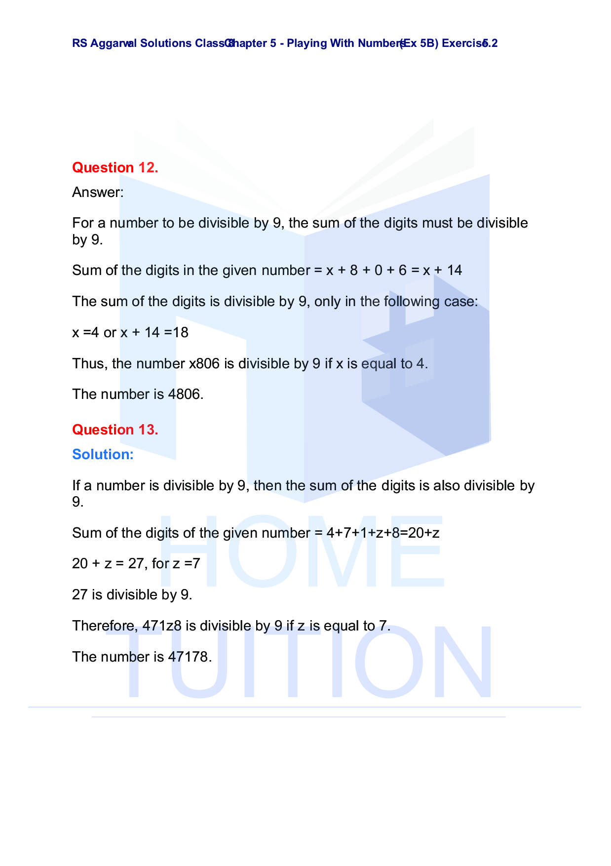 Chapter-5 Playing with Numbers