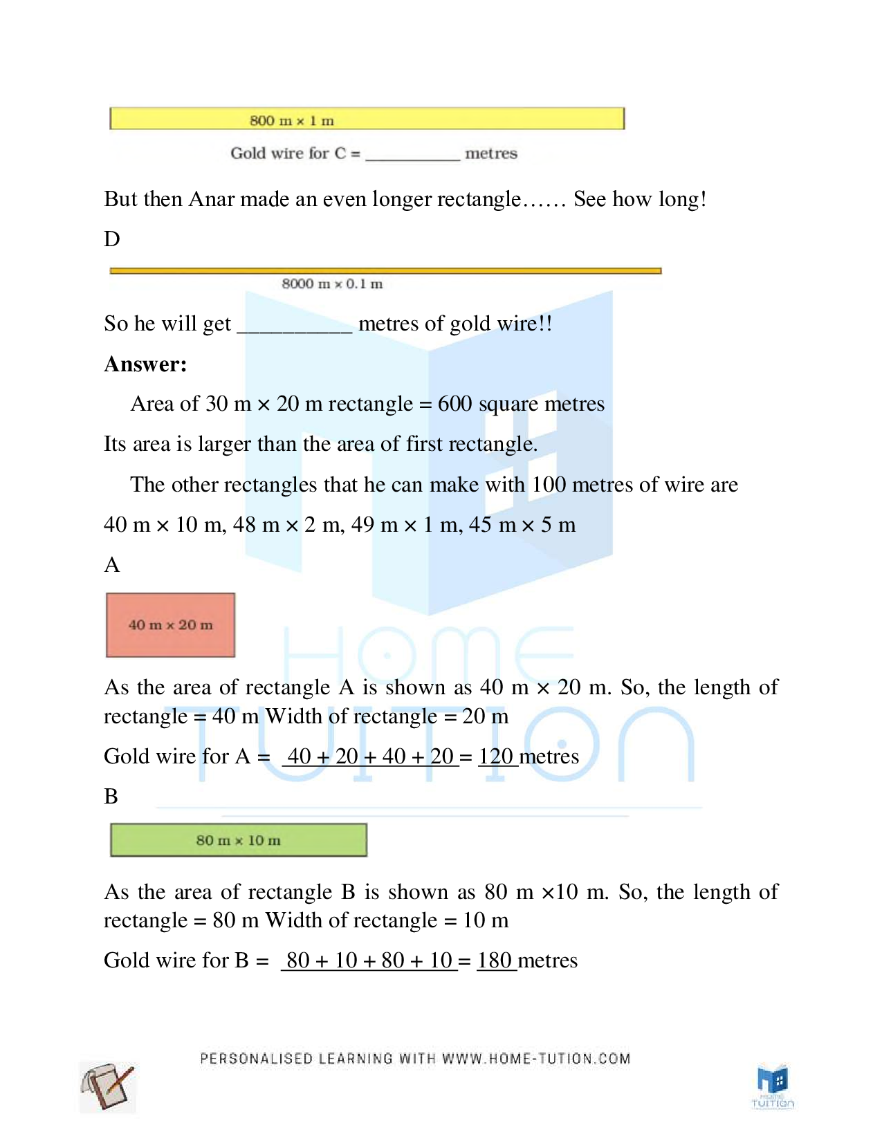 NCERT Class 5 Maths Chapter 11 Area and Its Boundary