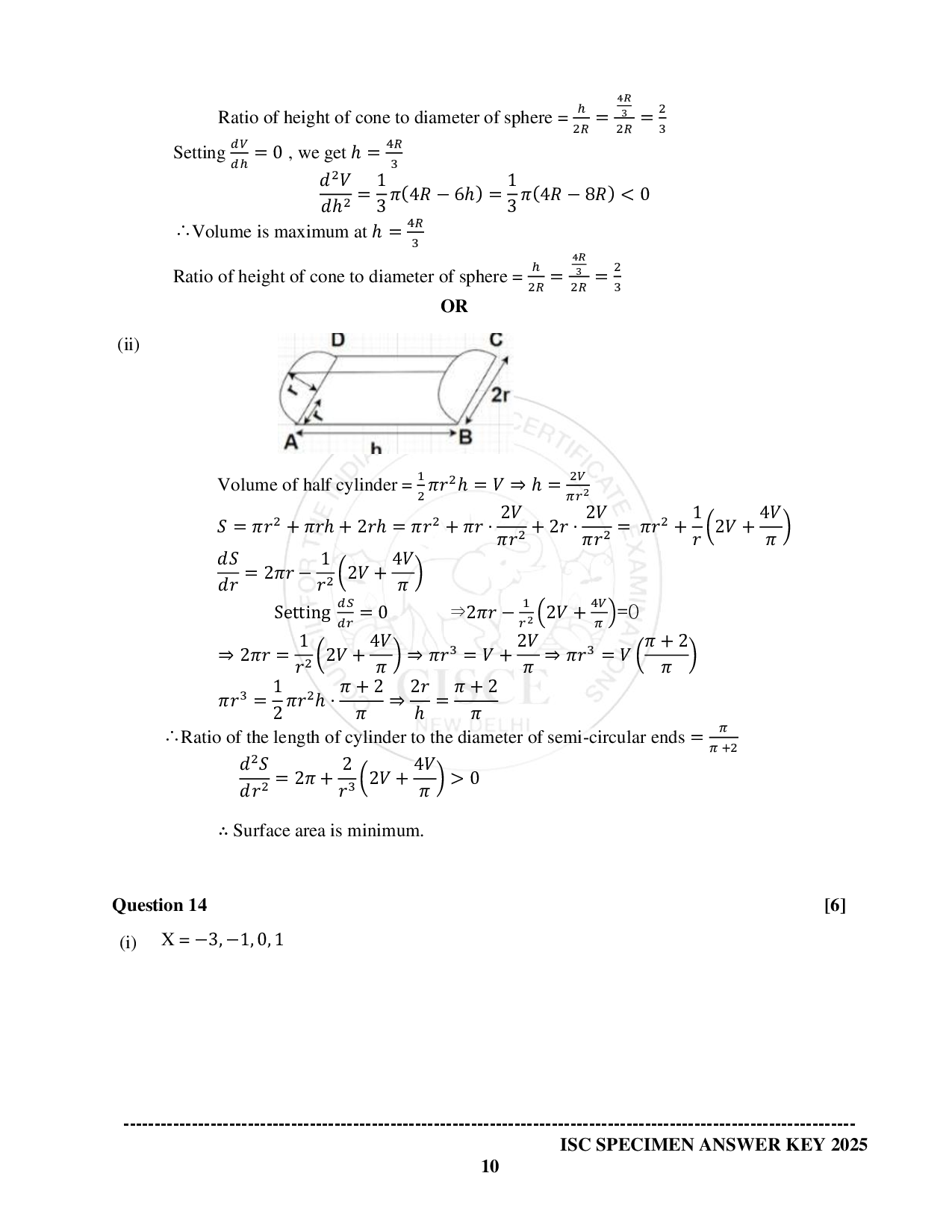 ISE Sample paper for Math’s