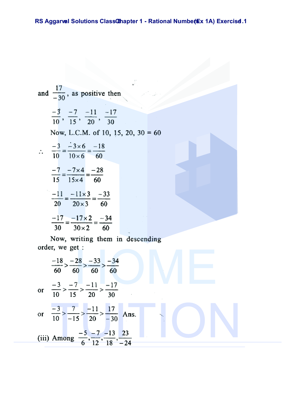 Chapter-1 Rational Numbers