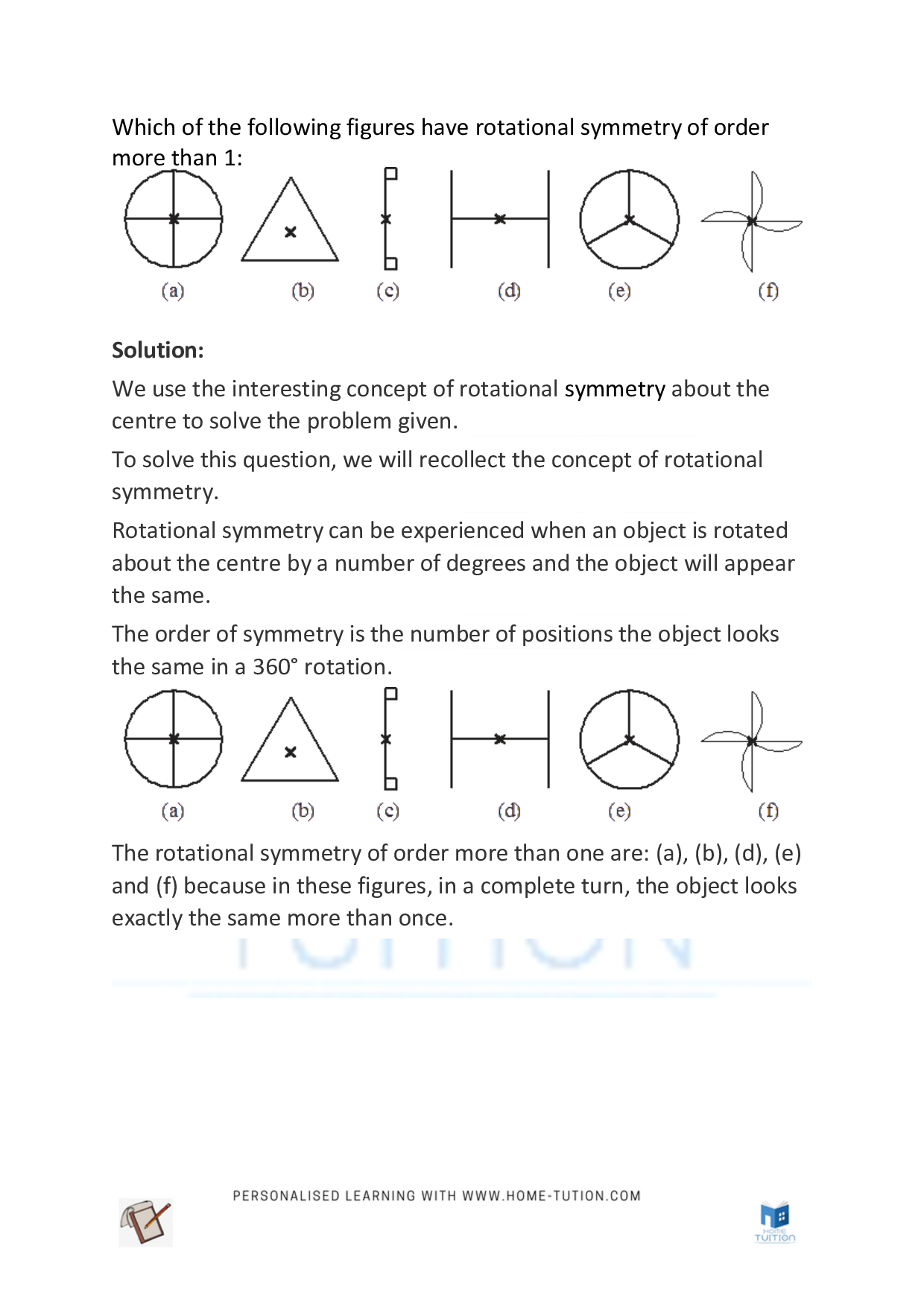 Class 7 Maths Chapter 14 Symmetry
