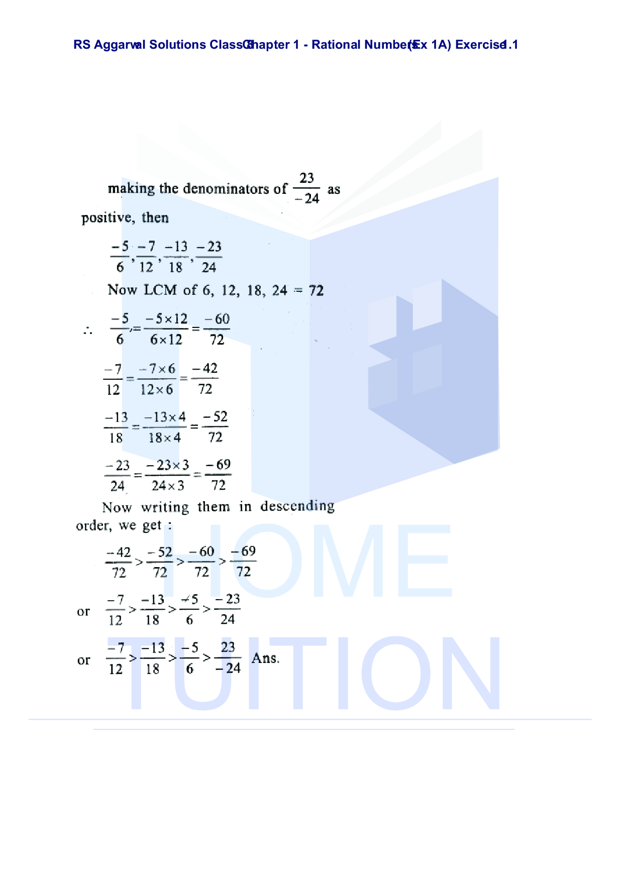 Chapter-1 Rational Numbers