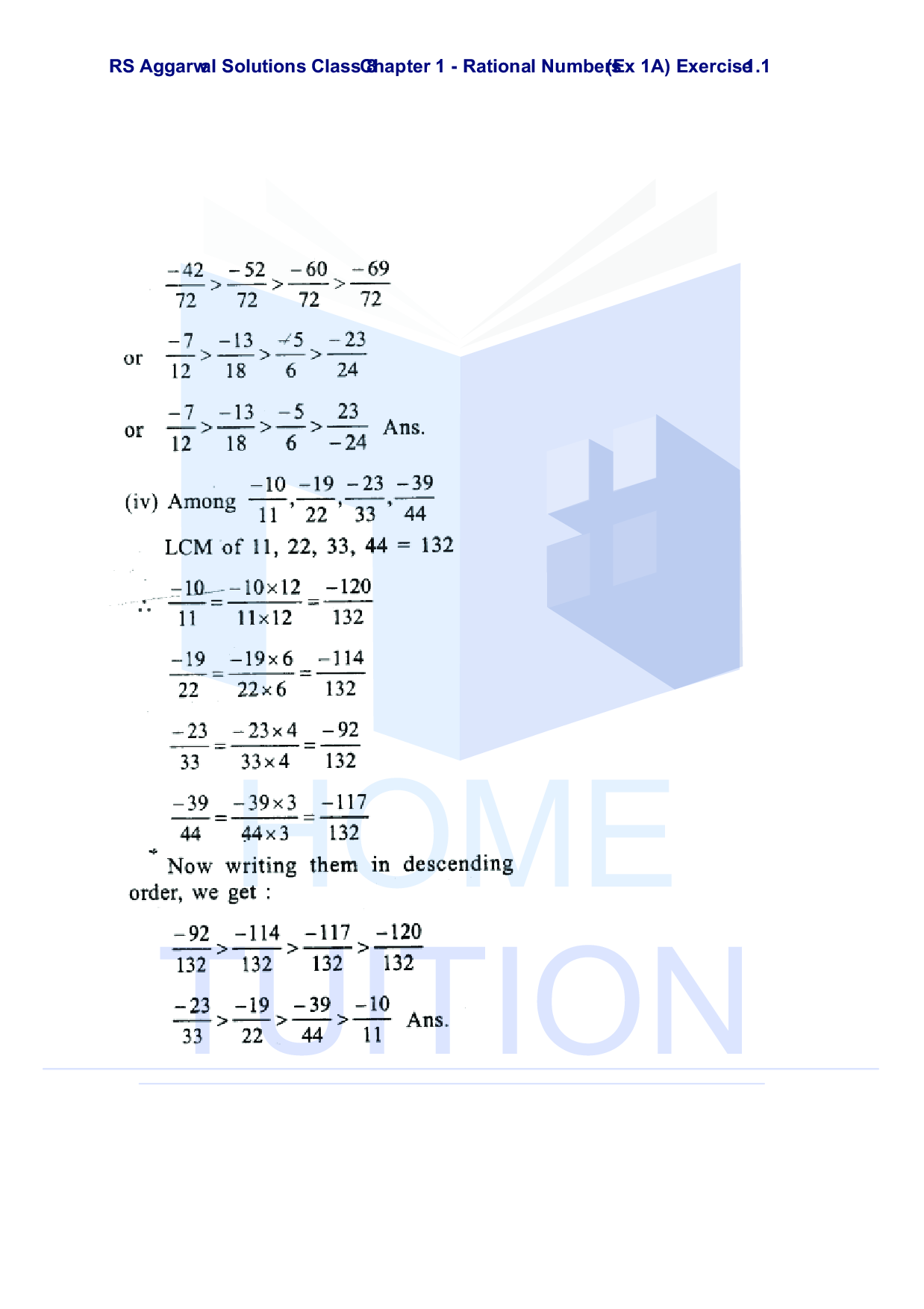 Chapter-1 Rational Numbers