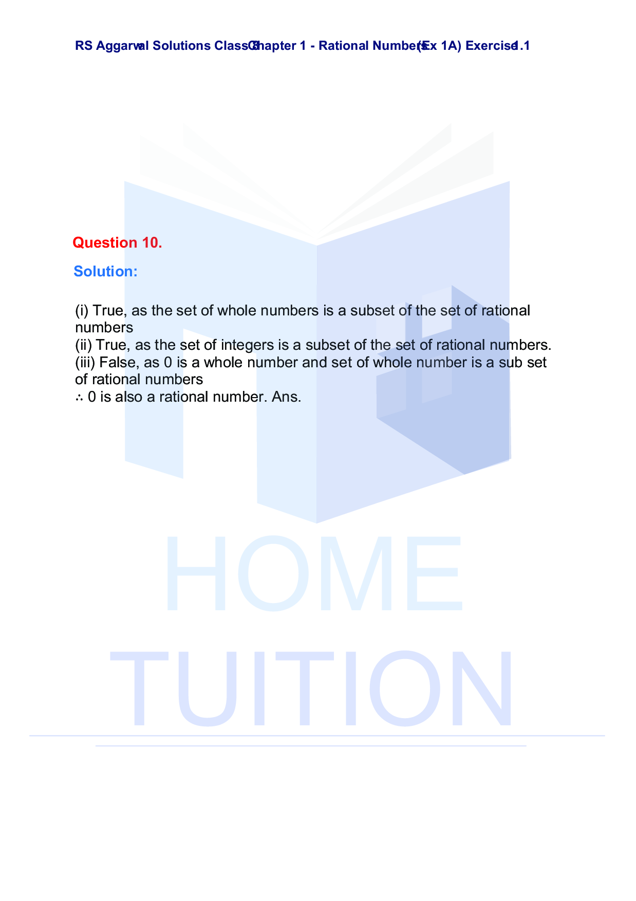 Chapter-1 Rational Numbers