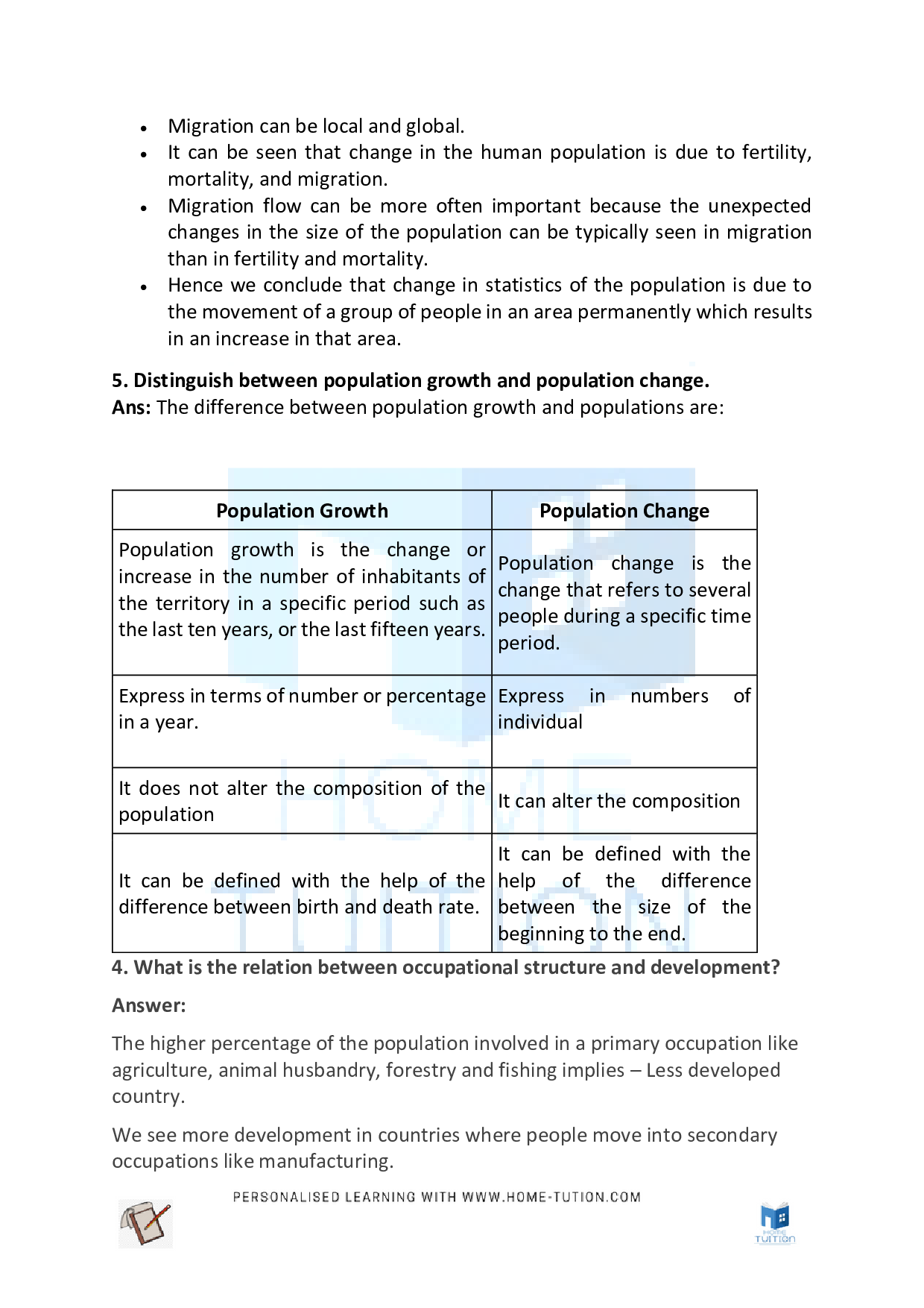 Class 9 Geography Chapter 6 Population