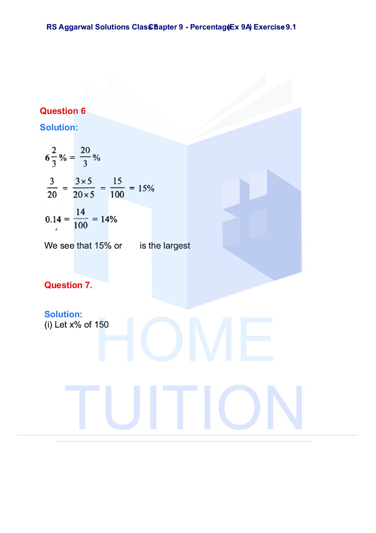 Chapter-9 Percentage