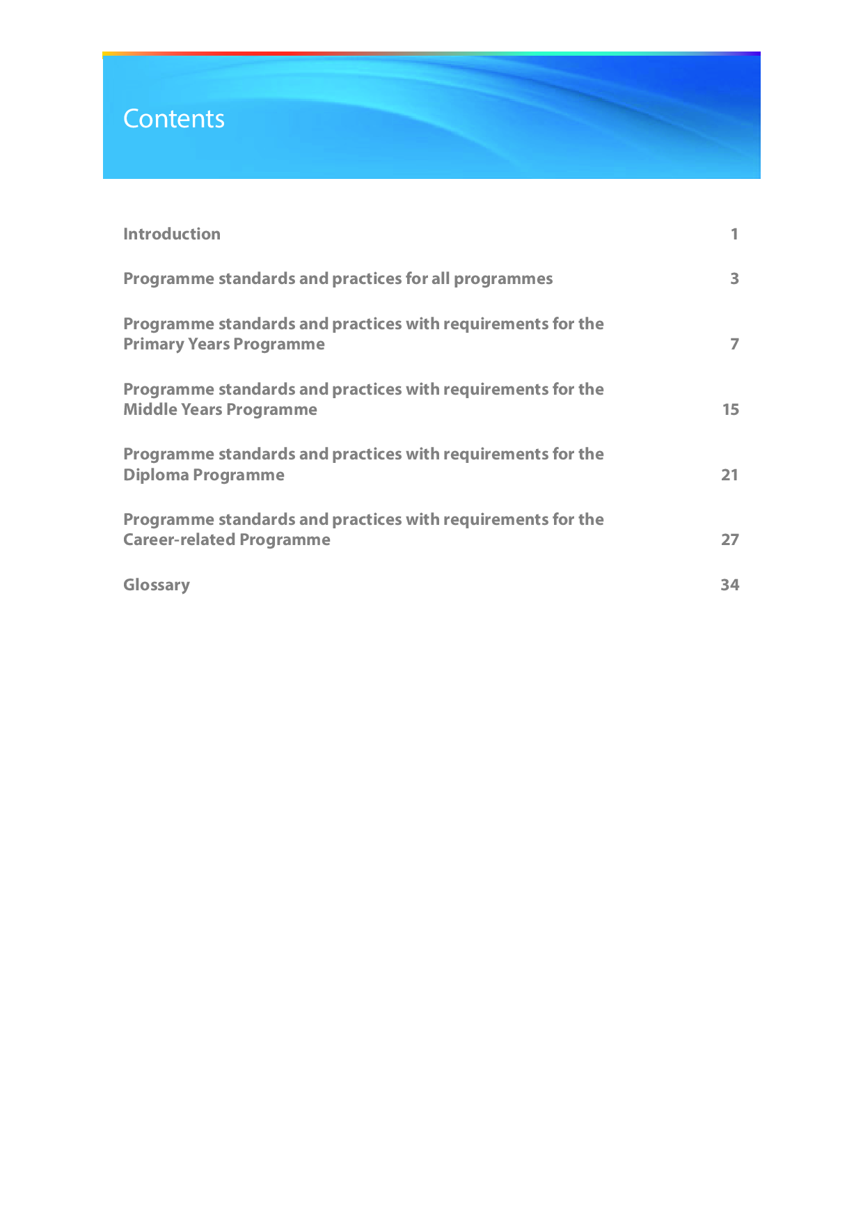 Curriculum framework of Primary Years Programme (PYP) of IB Board