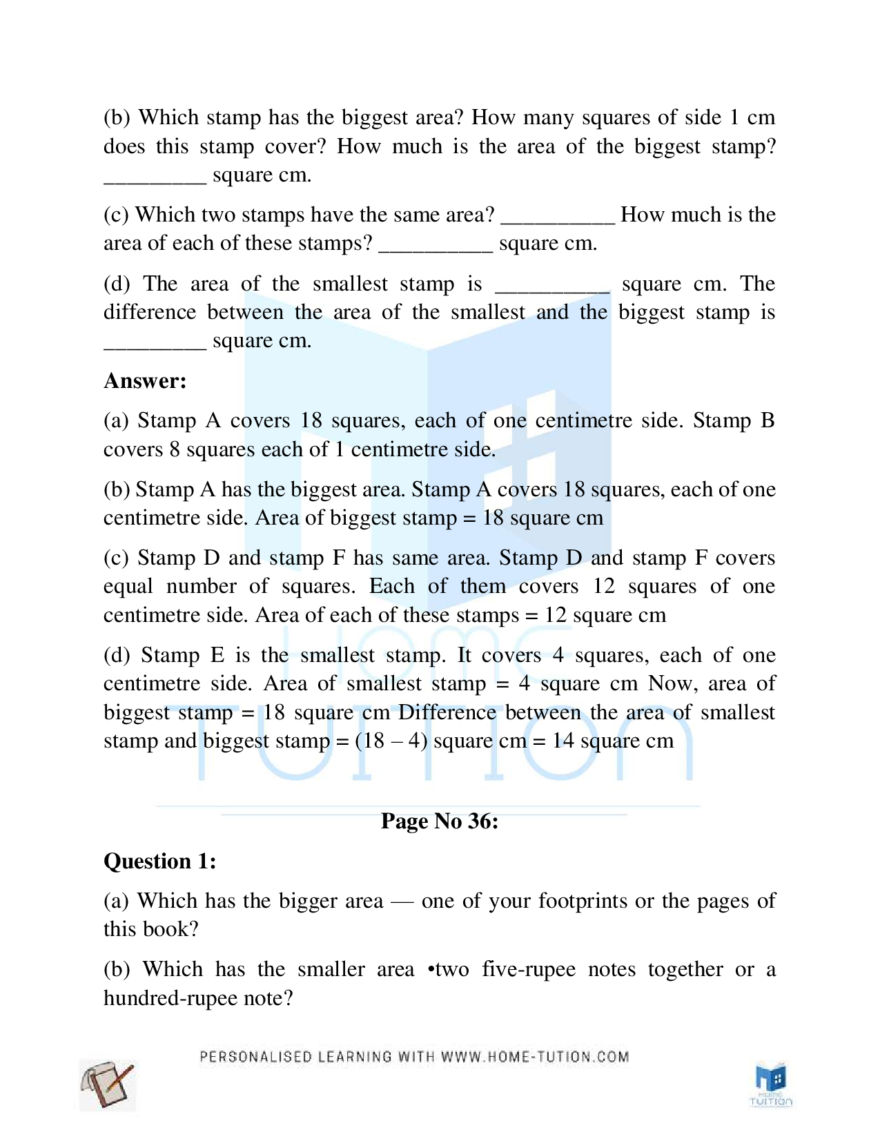 NCERT Class 5 Maths Chapter 3 How Many Squares?