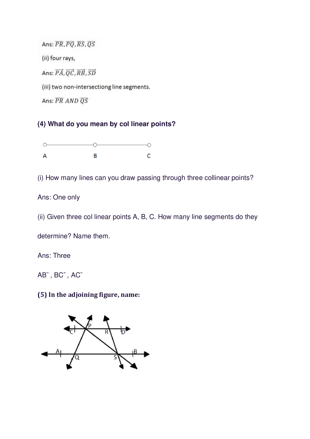 Chapter-11 Line Segment, Ray and Line