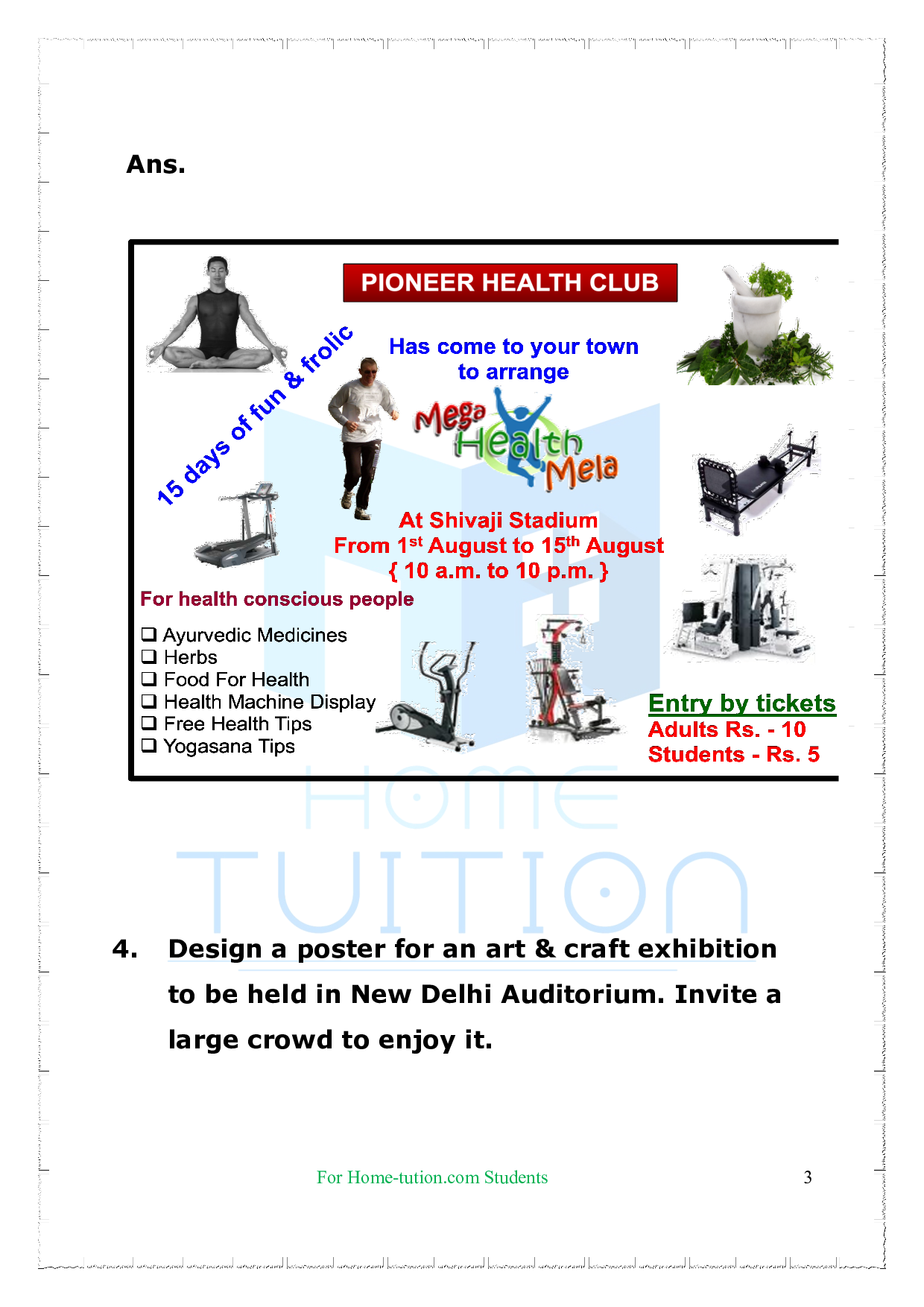 Chapter-Writing skill topic-Poster Writing