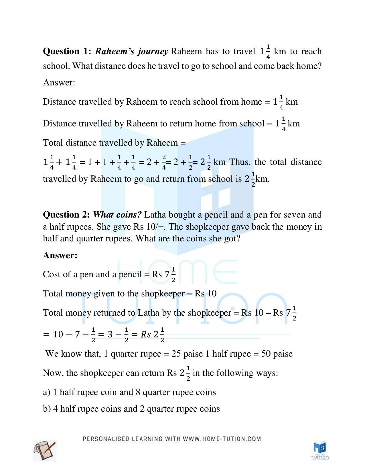 NCERT Class 5 Maths Chapter 4 Parts And Wholes