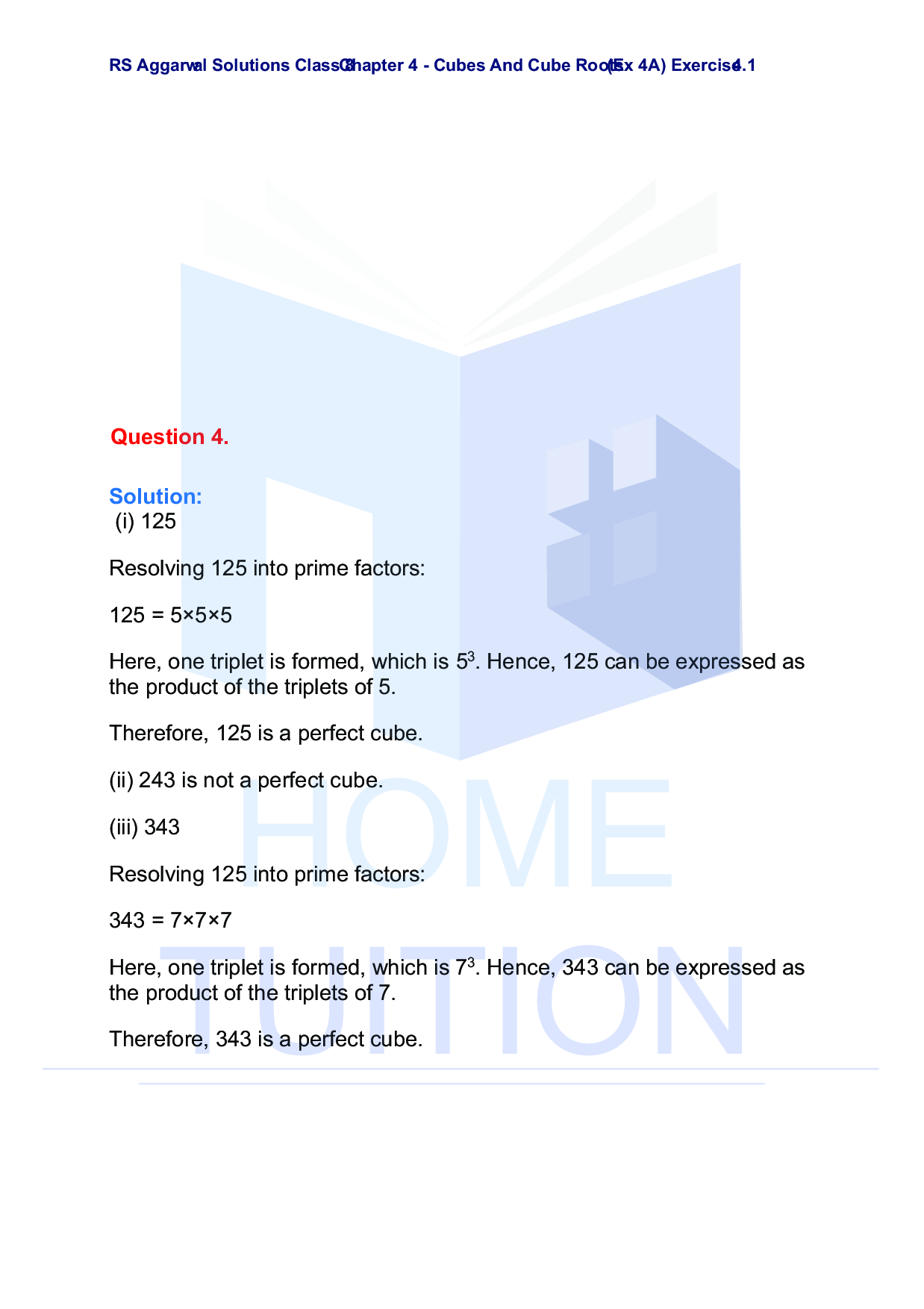 Chapter-4 Cubes and Cube Roots