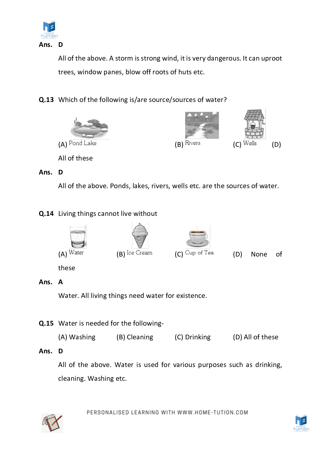 Worksheet For Chapter 11 Weather, Air and Water