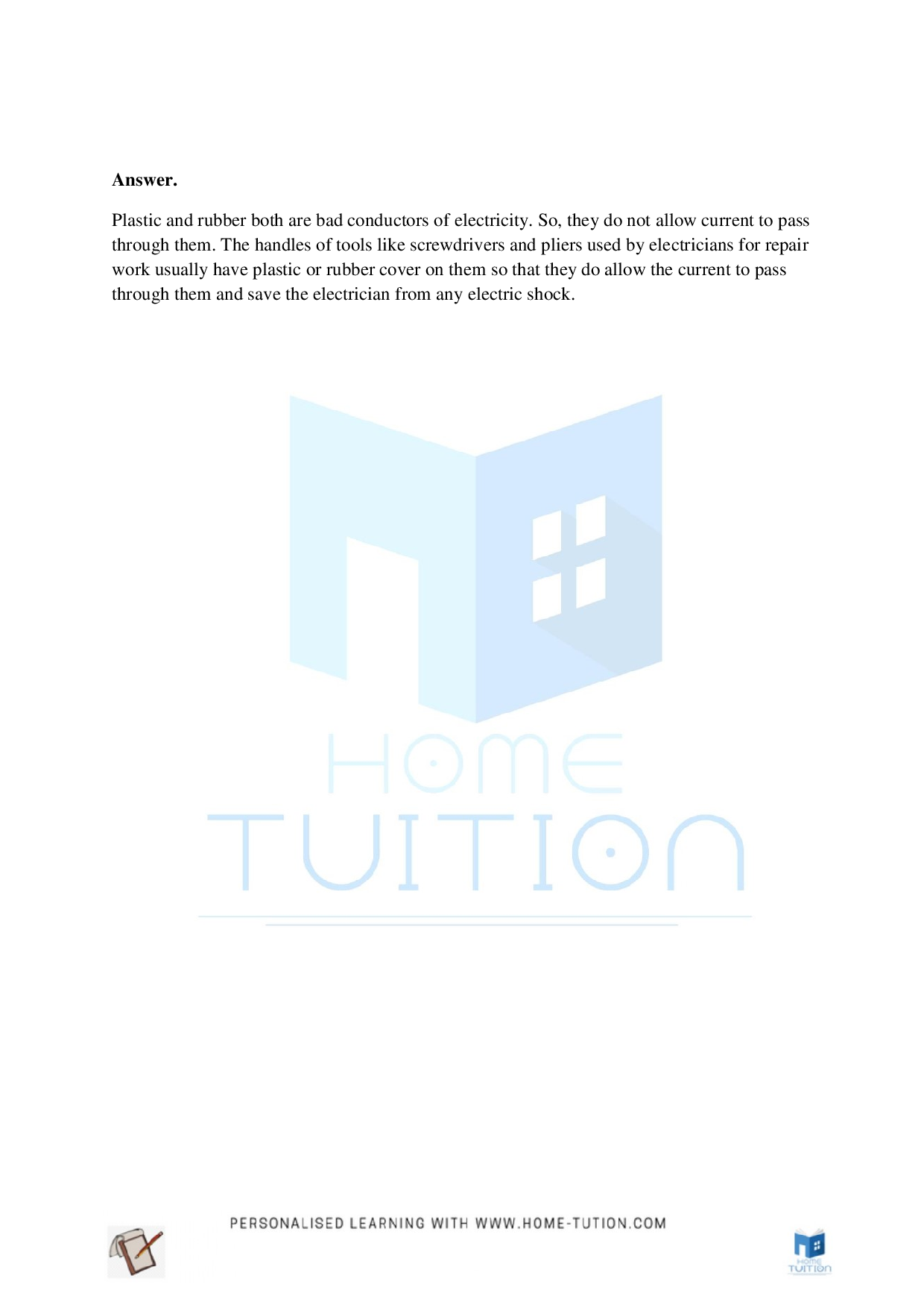 Class 6 Science Chapter 12 Electricity and Circuits