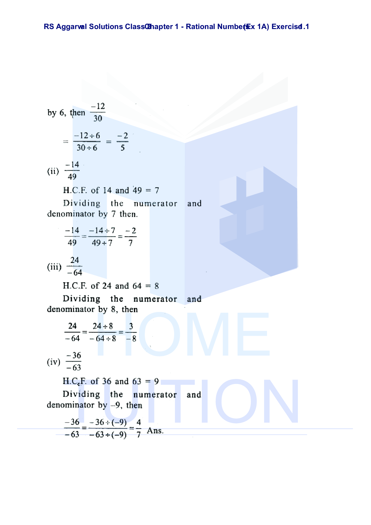 Chapter-1 Rational Numbers