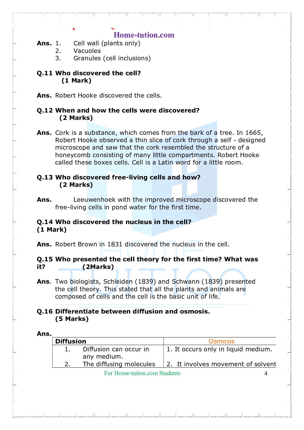 case study questions for class 9 science chapter 5