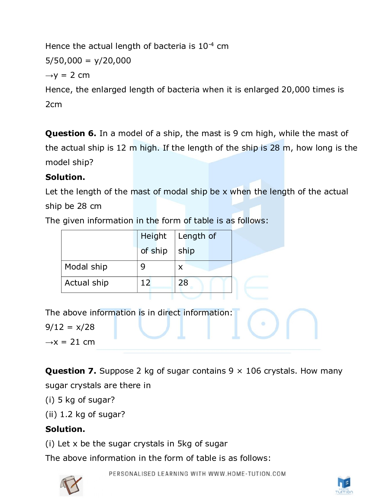 Class 8 Maths Chapter 13 Direct and Inverse Proportions