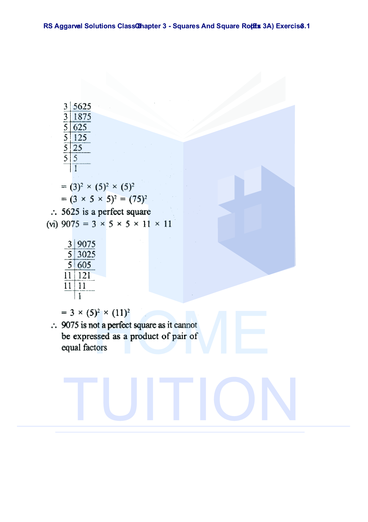 Chapter-3 Squares and Square Roots