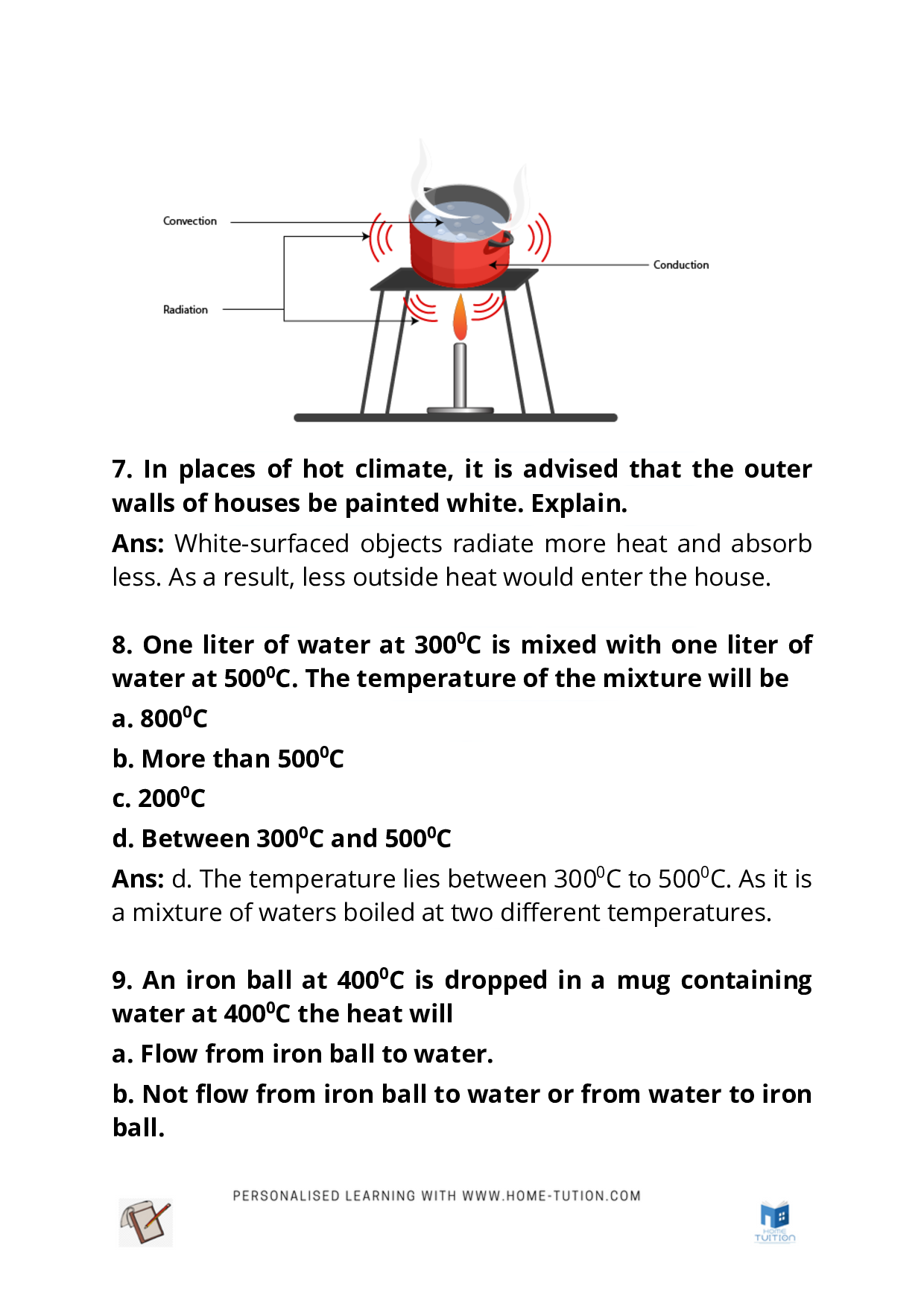 Class 7 Science Chapter 4-Heat