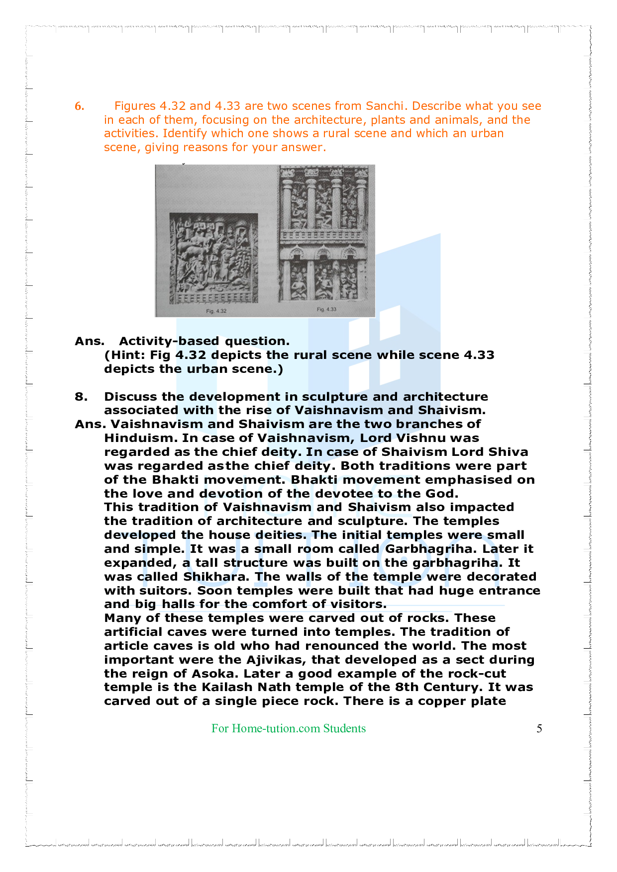 NCERT Solutions Chapter 4 Thinkers, Beliefs and buildings cultural developments