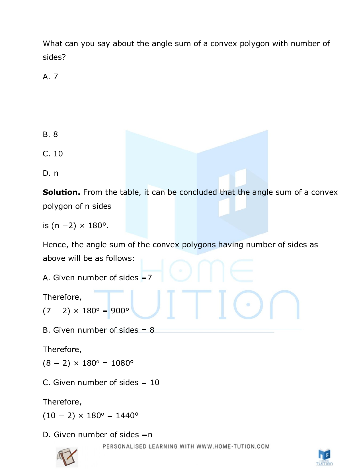 Class 8 Maths Chapter 3 Understanding Quadrilaterals