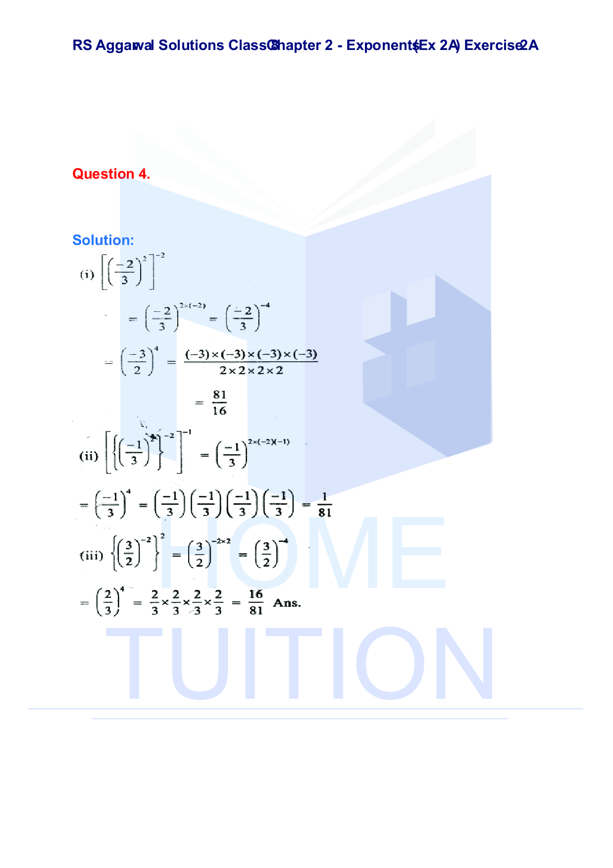 Chapter-2 Exponents