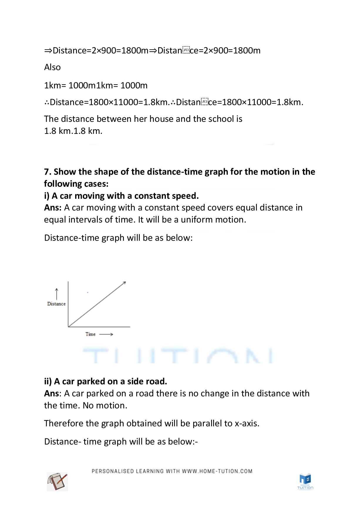 Class 7 Science Chapter 13 – Motion and Time