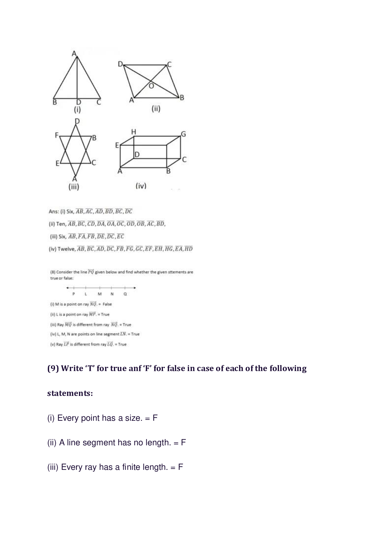 Chapter-11 Line Segment, Ray and Line