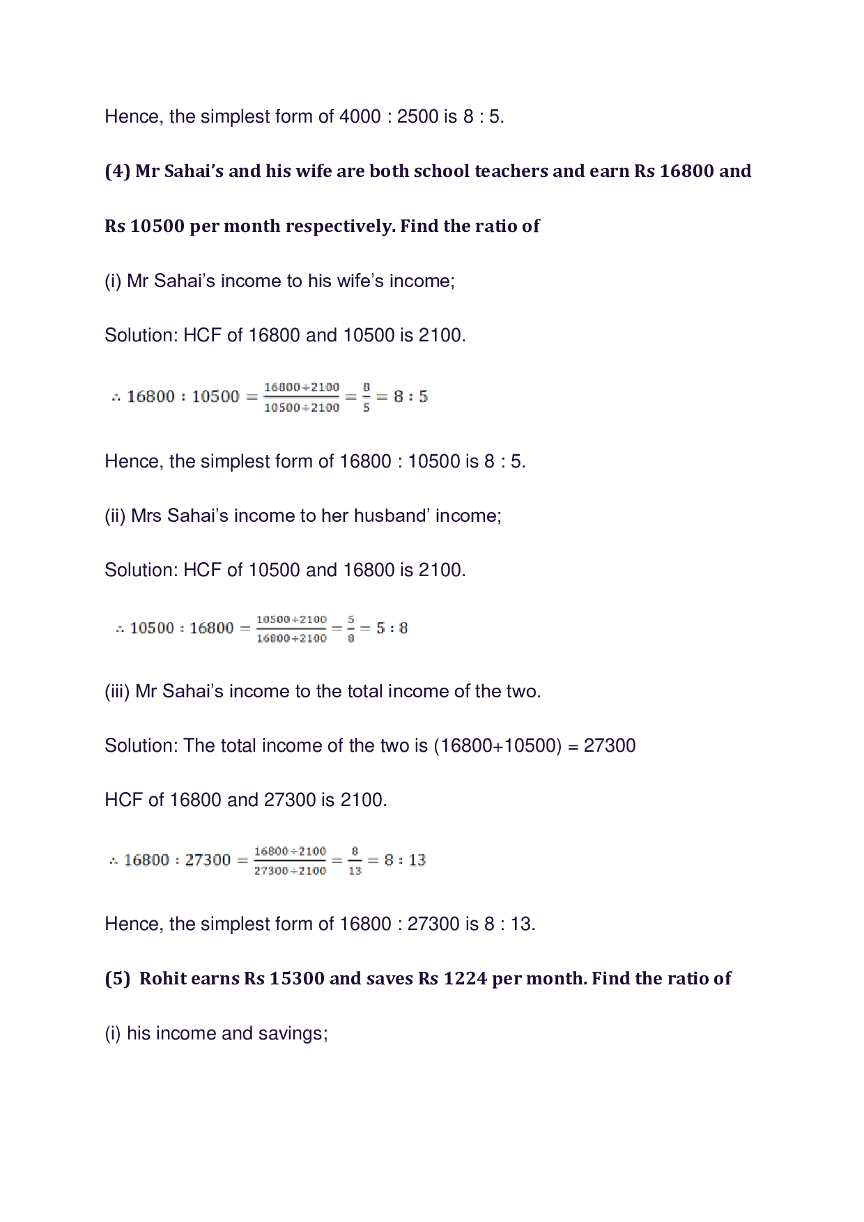 Chapter-10 Ratio, Proportion and Unitary Method