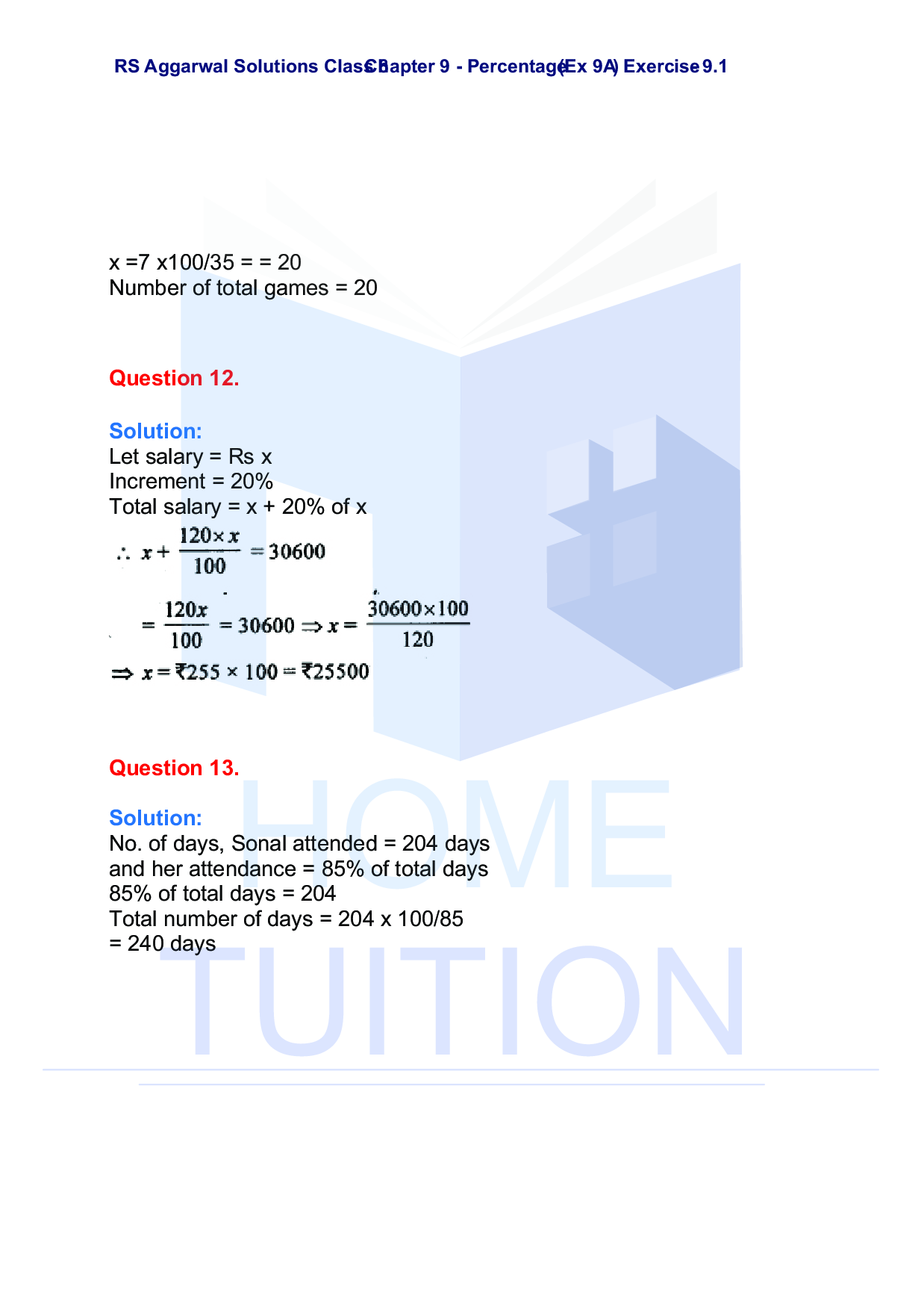 Chapter-9 Percentage