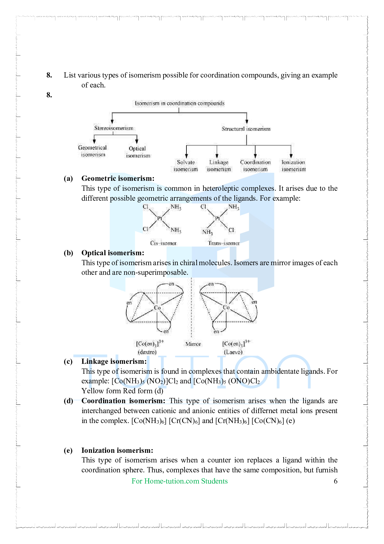 Chapter 9 Coordination Compounds