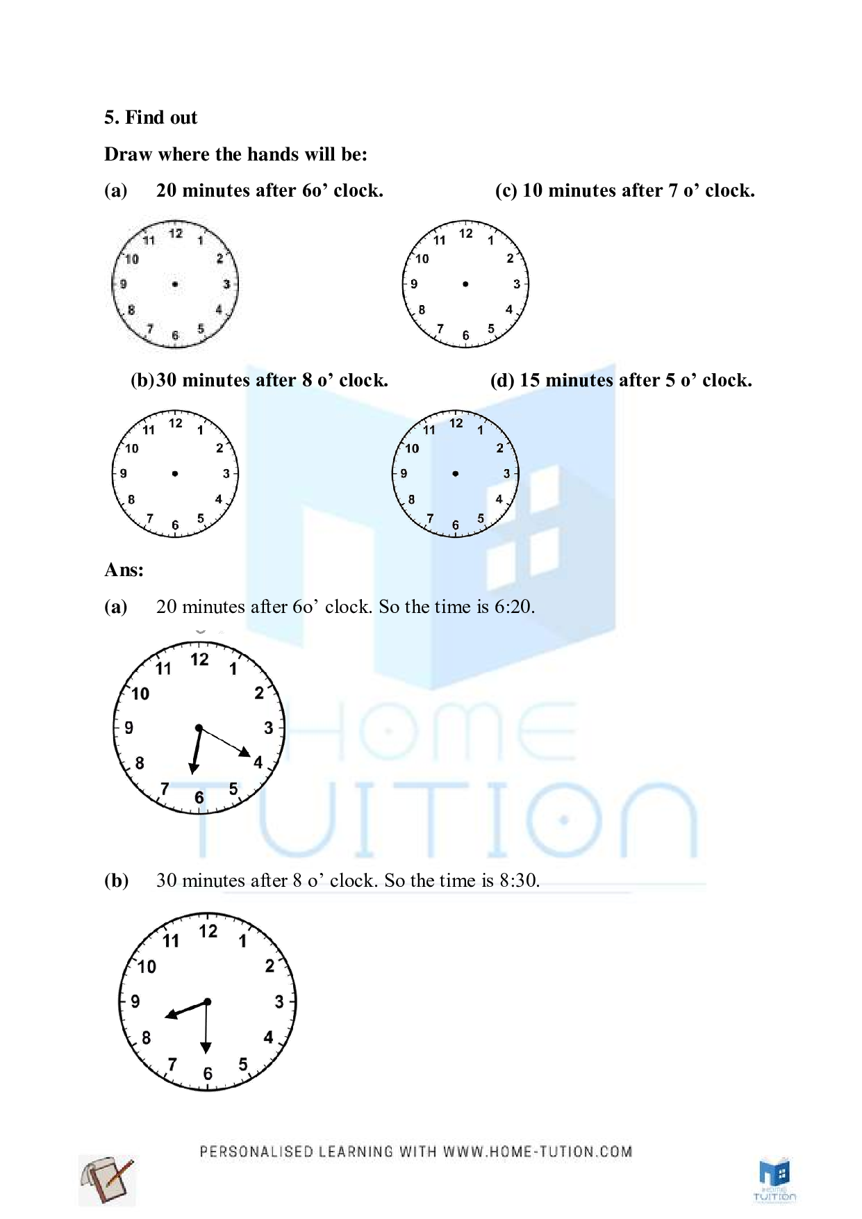 NCERT Class 4 Maths Chapter-4 Tick-tick-tick