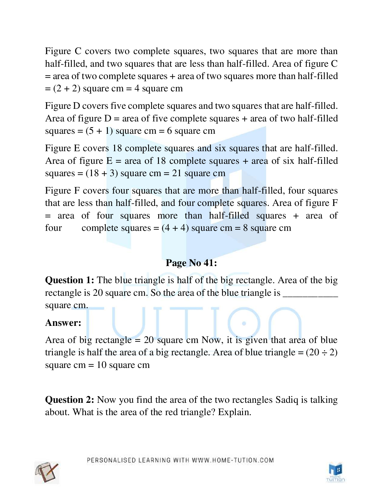 NCERT Class 5 Maths Chapter 3 How Many Squares?